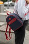 Zoozie Bags Oslo - Azul marino y rojo